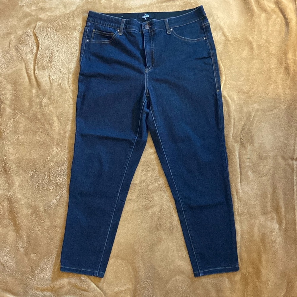 Lularoe denim jeans 32 dark wash skinny